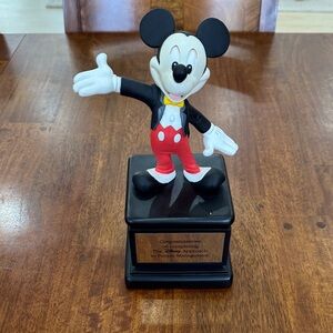 Disney Mickey Mouse Celebration Trophy/ People Management Completion Trophy 90s